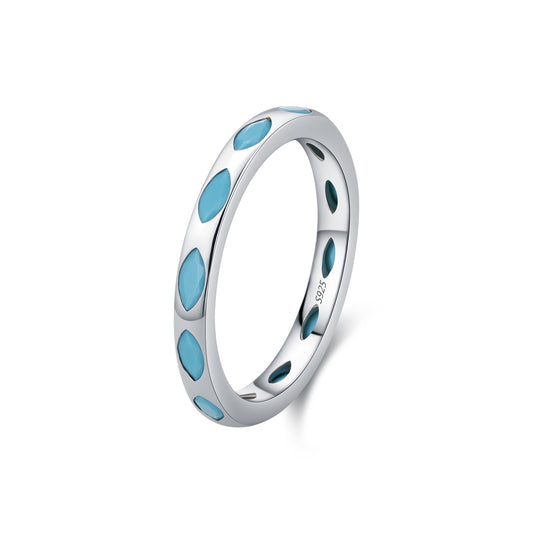 Planderful Everyday Genie Ring – Retro Art Turquoise Inlay