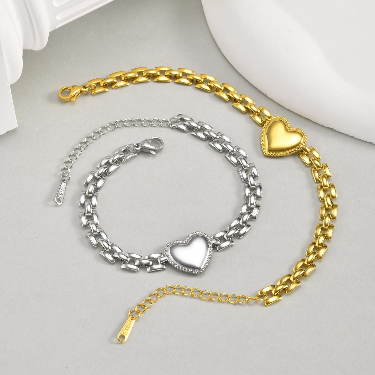 Heart Stainless Steel Bracelet for Women