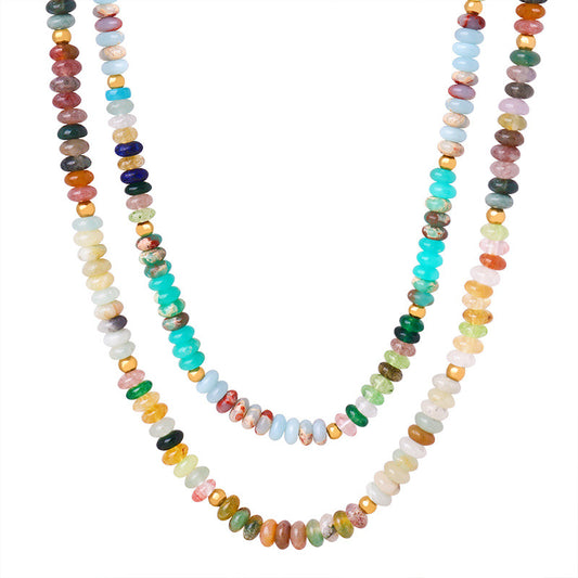 Luxurious Danube Abacus Beaded Necklace - Handcrafted Jewelry for Women