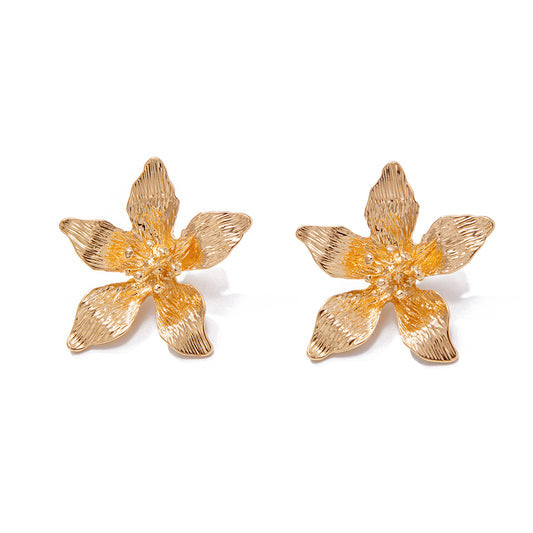 Planderful Vienna Verve Earrings – Retro Leaf Design