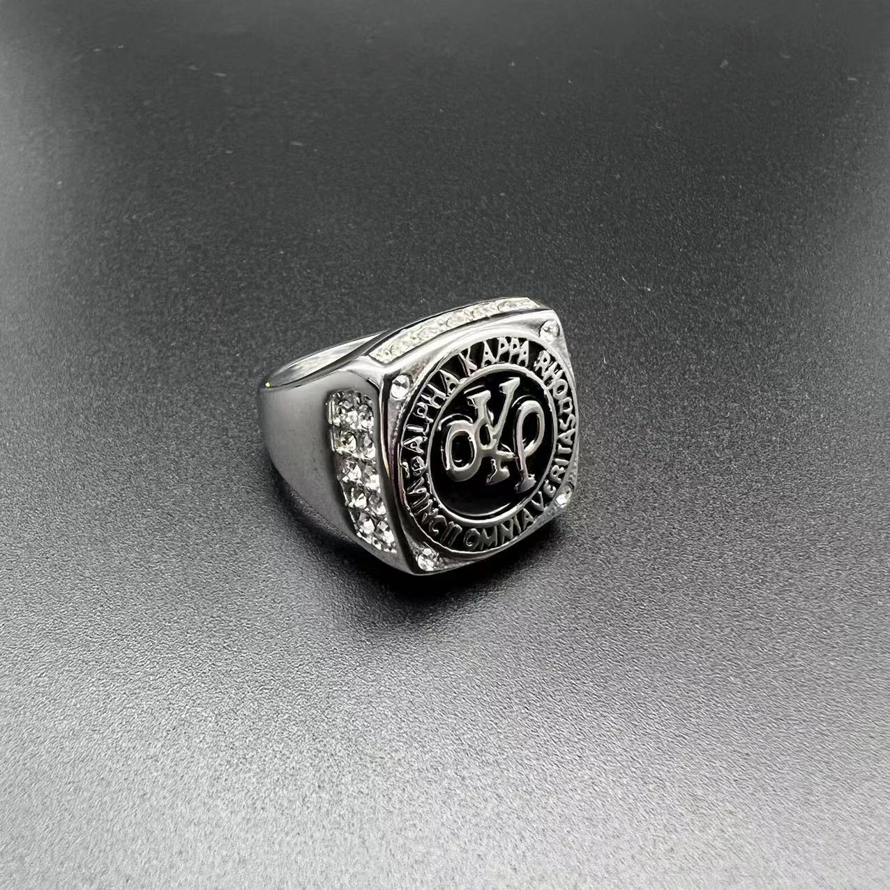 Mens Ring Stainless Steel Gold Plated Rhinestone AKP Planderful Everyday Genie Size 7 to 13
