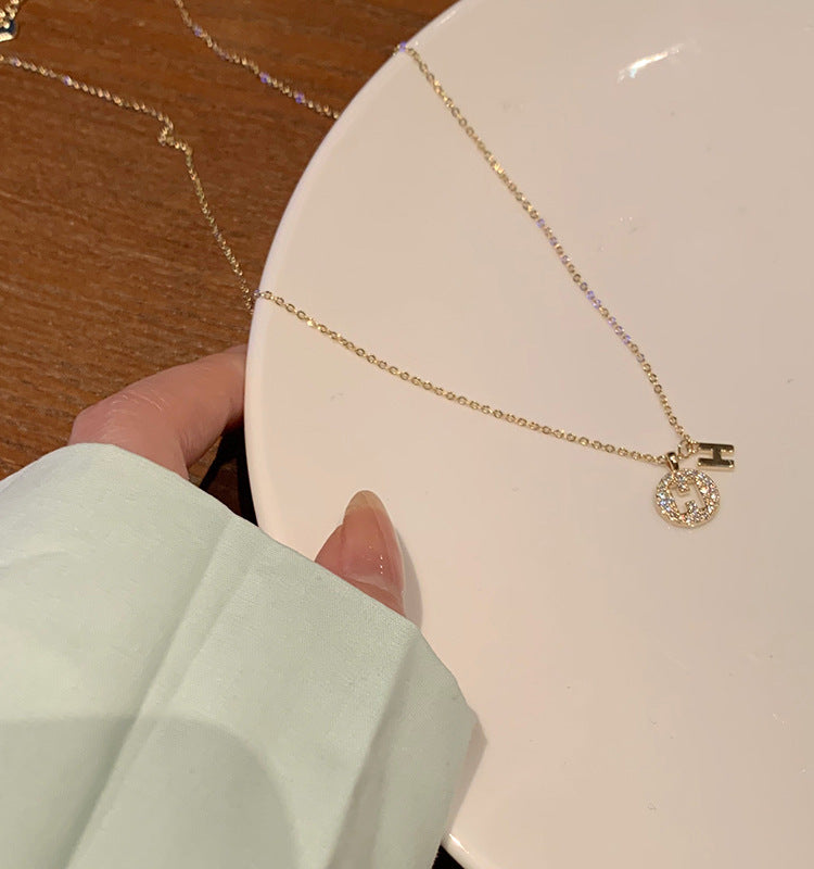 H Letter Choker Necklace