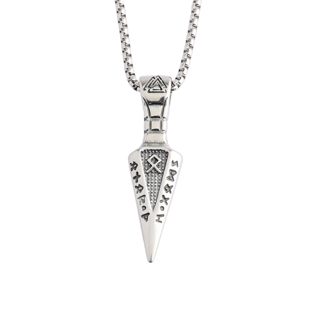 Biker Viking Stainless Steel Pendant Necklace