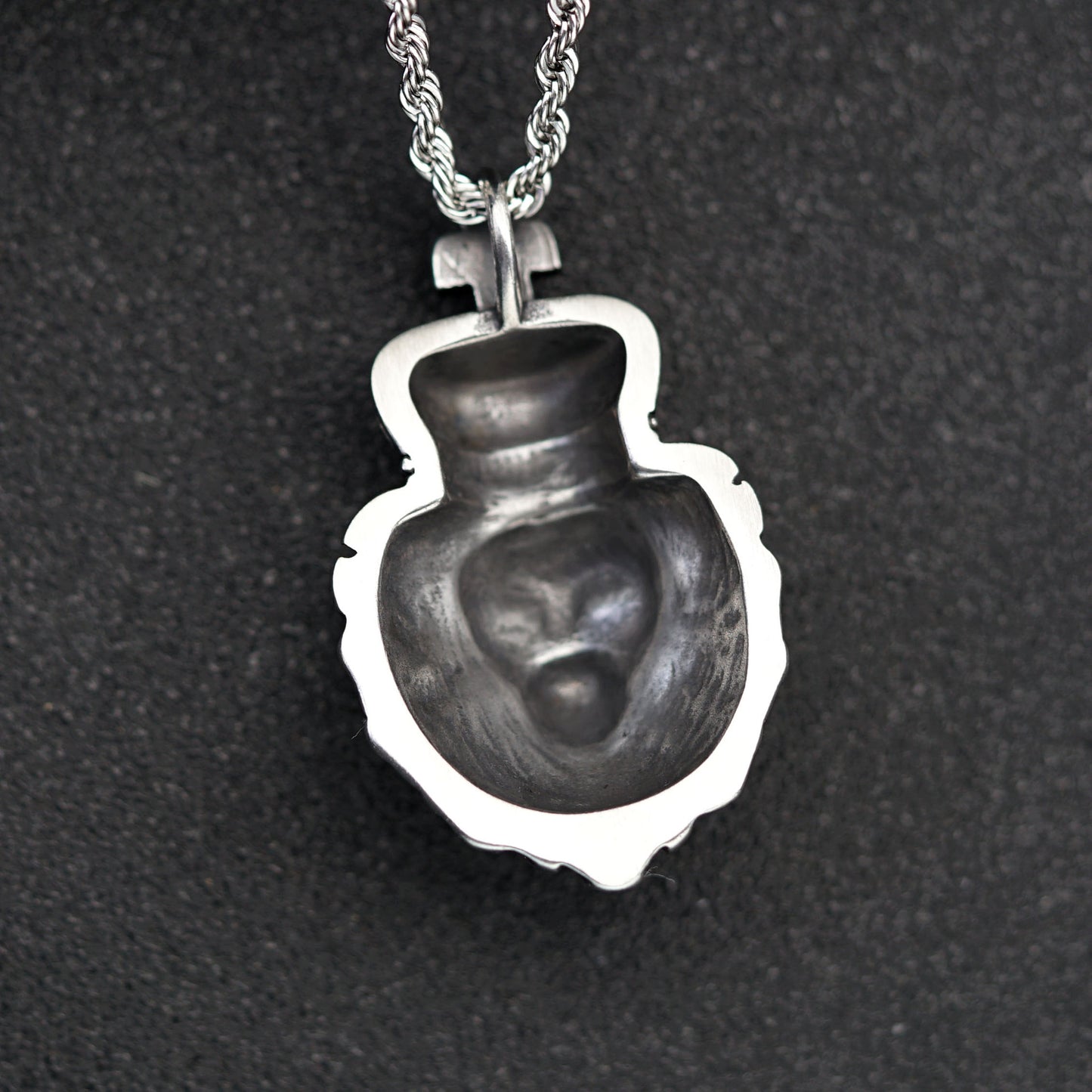 Steel Necklace – Statement Hip Hop Crown Pendant