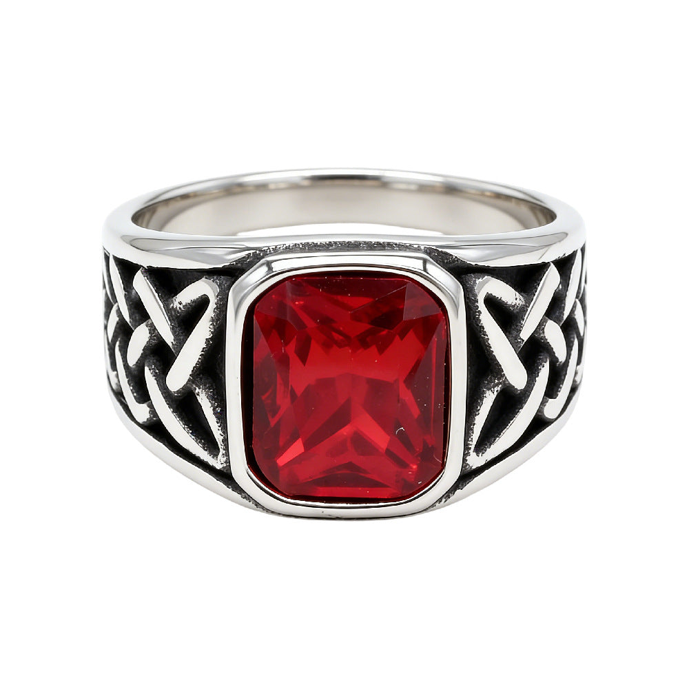 Viking Pattern Titanium Ring Unisex Durable Statement Jewelry Planderful For Men And Women