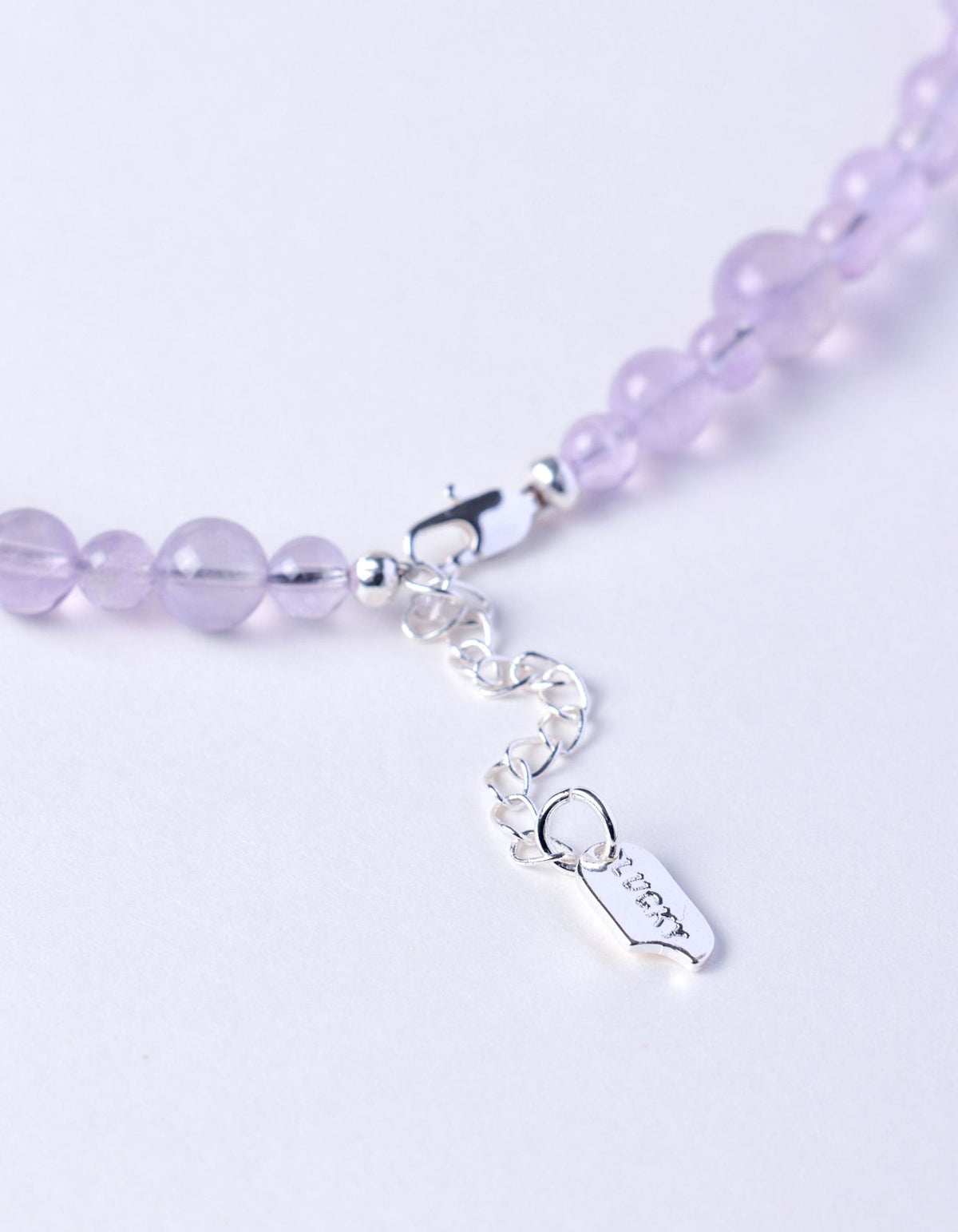Lavender Amethyst Square Zircon Pendant Necklace
