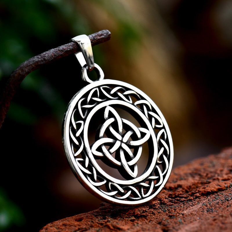 Titanium Steel Nordic Viking Celtic Knot Pendant for Men - Wholesale Retro Jewelry Manufacturer