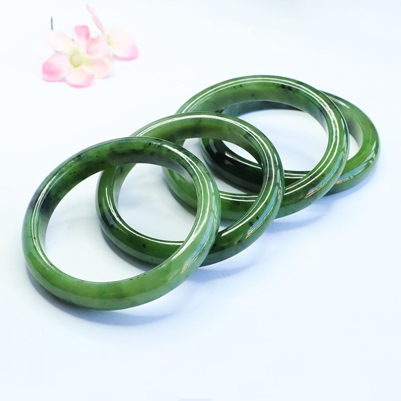 Hetian Jasper Classic Round Bangle