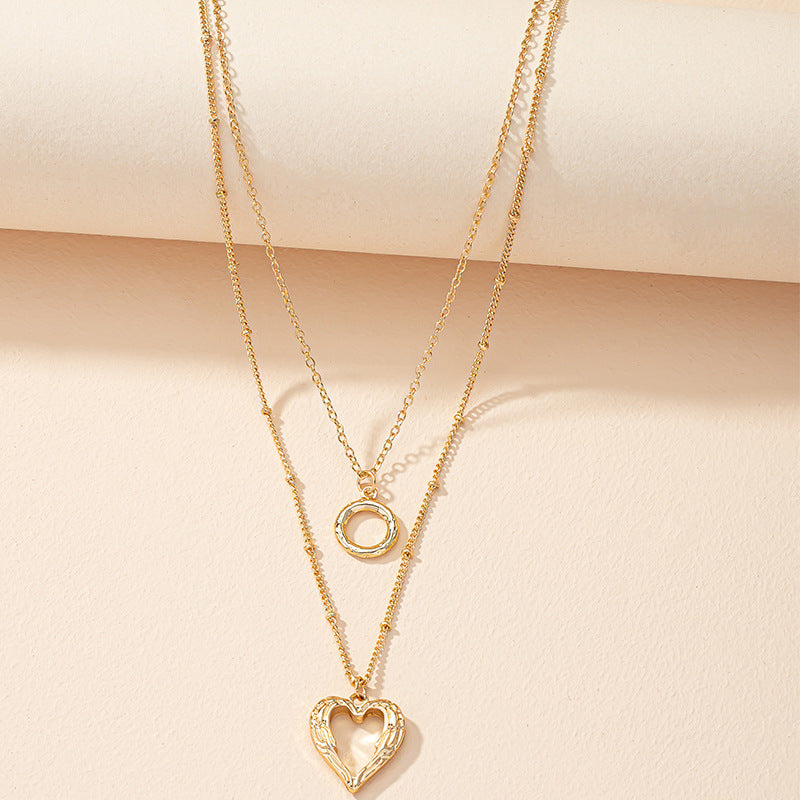 Luxury Celestial Aura Necklace - Fashionable Double-Layer Accessory