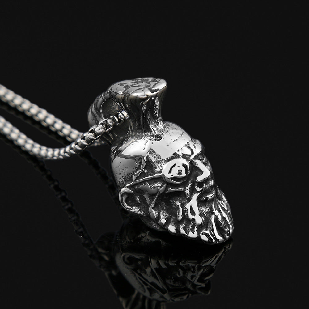 European American Fashion Titanium Steel Necklace for Men