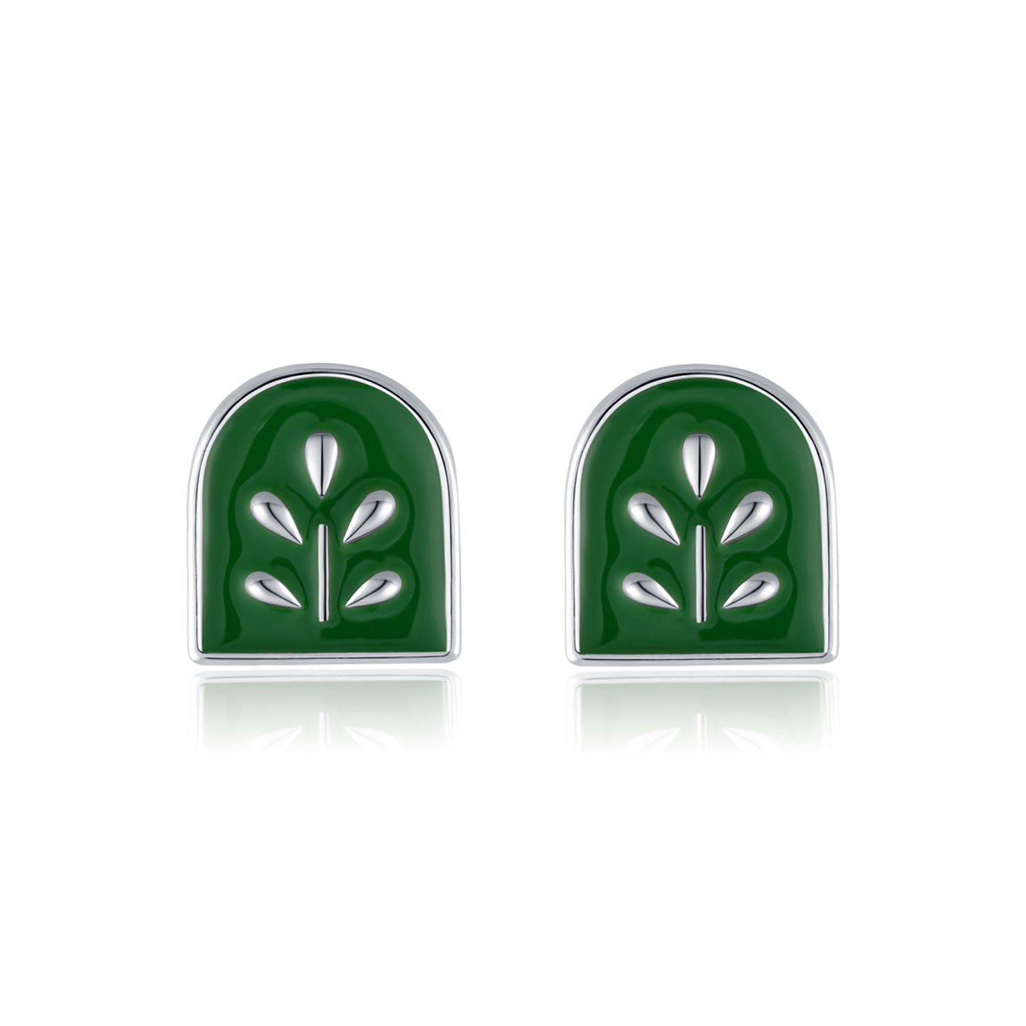 Planderful Everyday Genie Earrings – Elegant Sterling Silver Plant Design