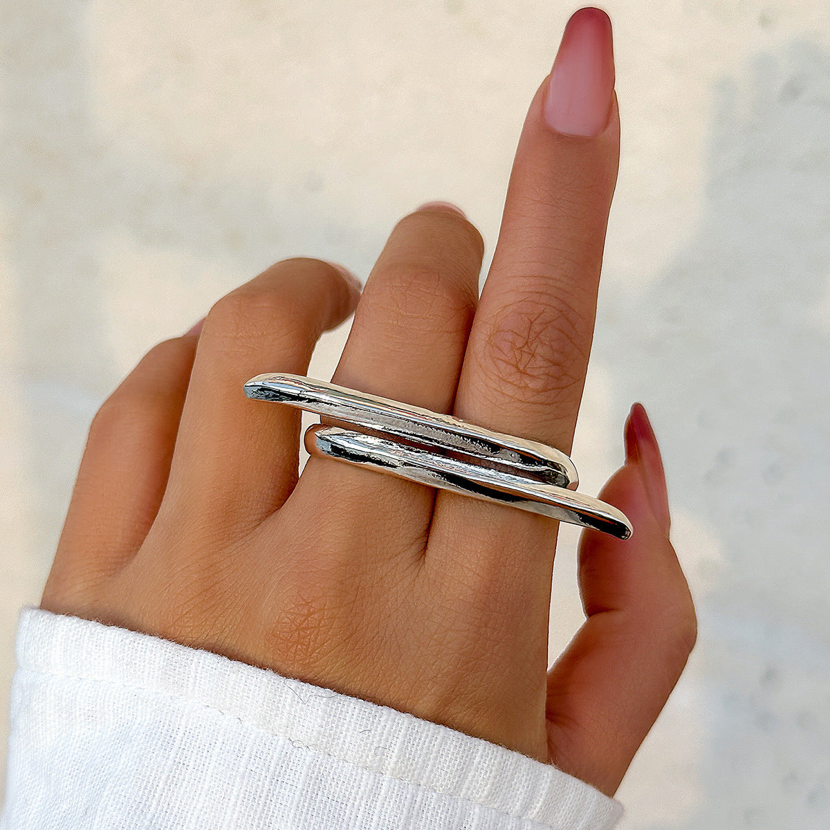 Butterfly Bow Two-finger Exaggerated Ring from Vienna Verve Collection