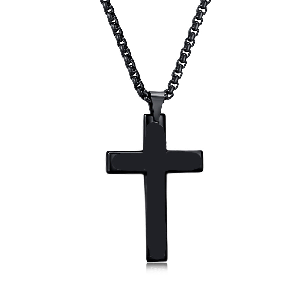 Amazon Titanium Steel Cross Necklace for Men Pendant Jewelry