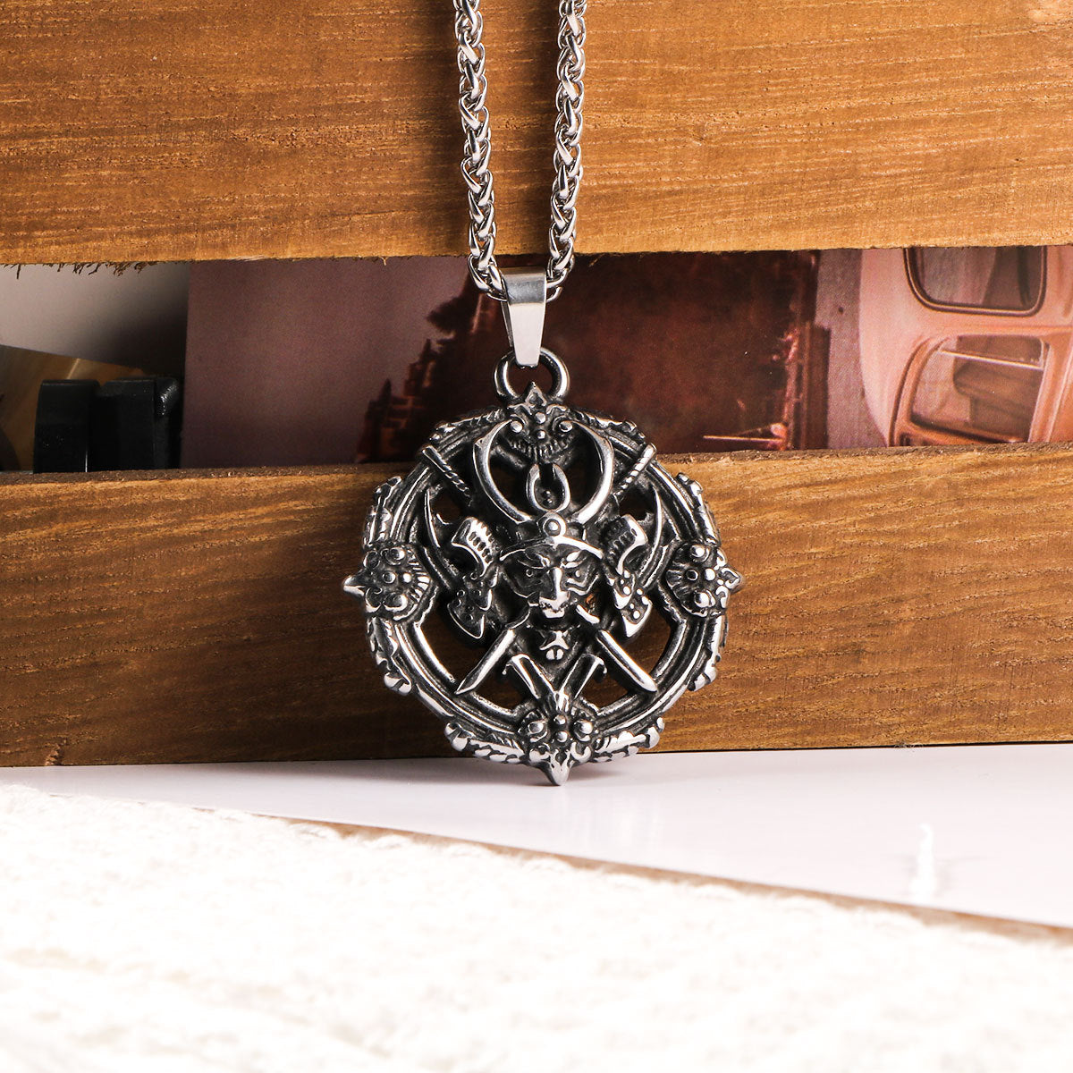 Darth Vader Cast Men's Necklace Pendant – Disco Punk Stainless Steel Pendant