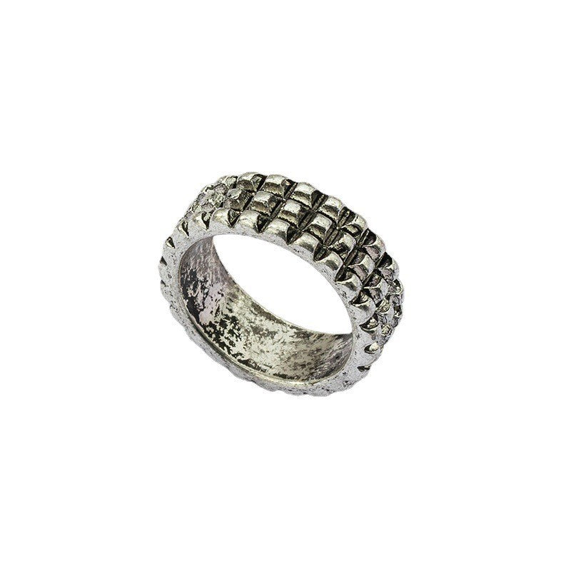 Elegant Black Retro Forefinger Ring - Vienna Verve Collection