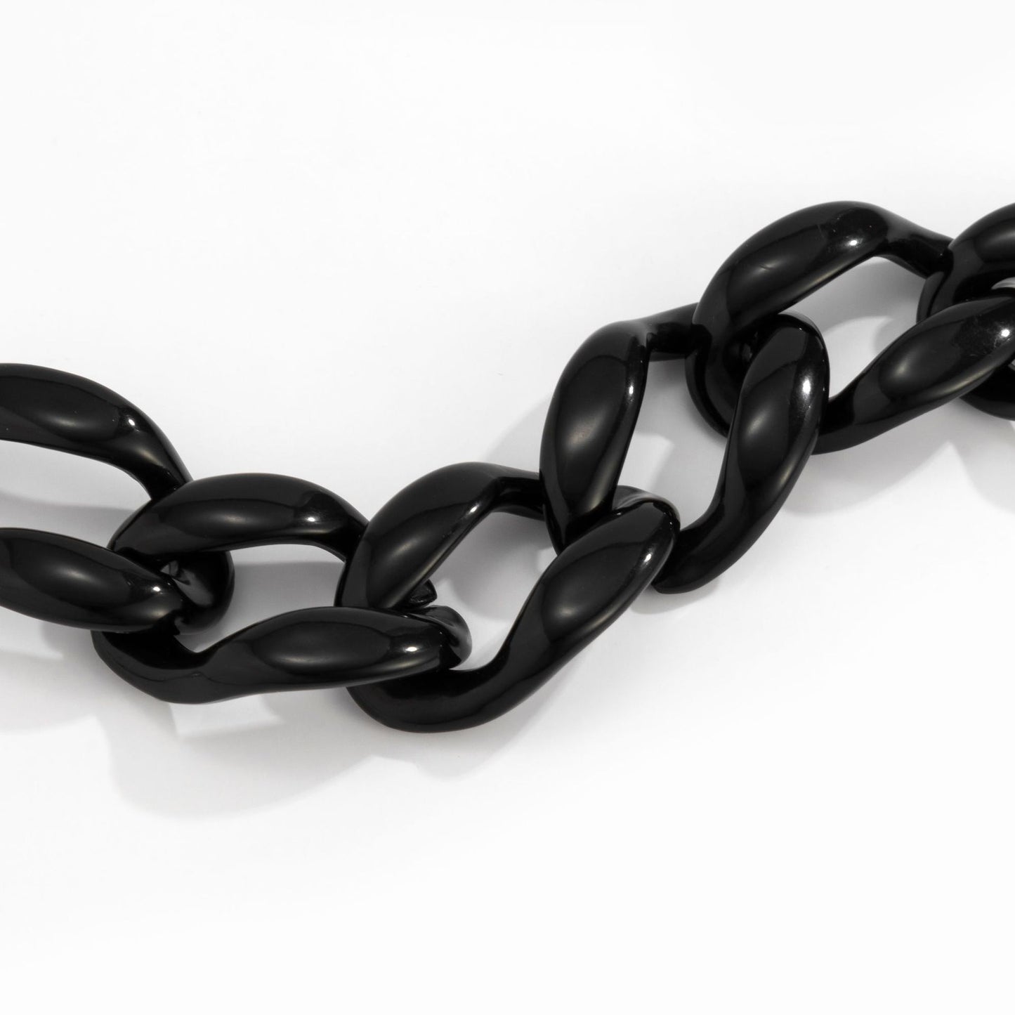 Planderful Thick Chain Button Acrylic Bracelet Personalized Bold Statement for Punk Jewelry Fans