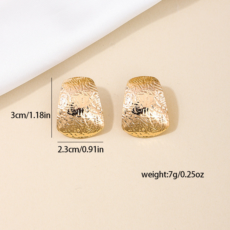 Retro Chic Square Geometric Earrings for Women