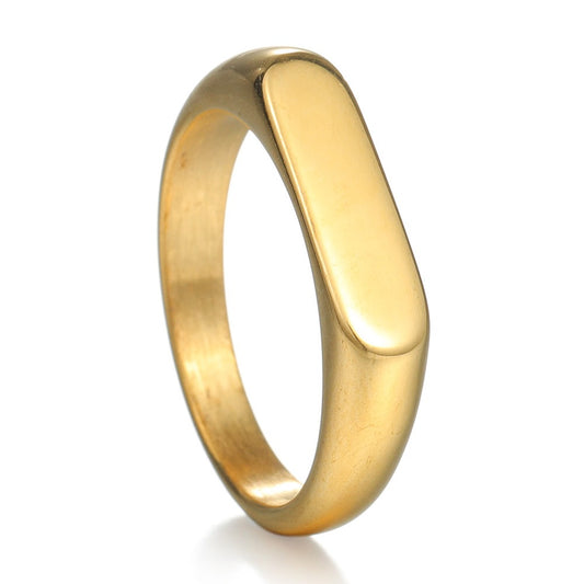 Planderful Everyday Genie Titanium Steel Ring 4mm Band For Women And Men Unisex Wedding Jewelry