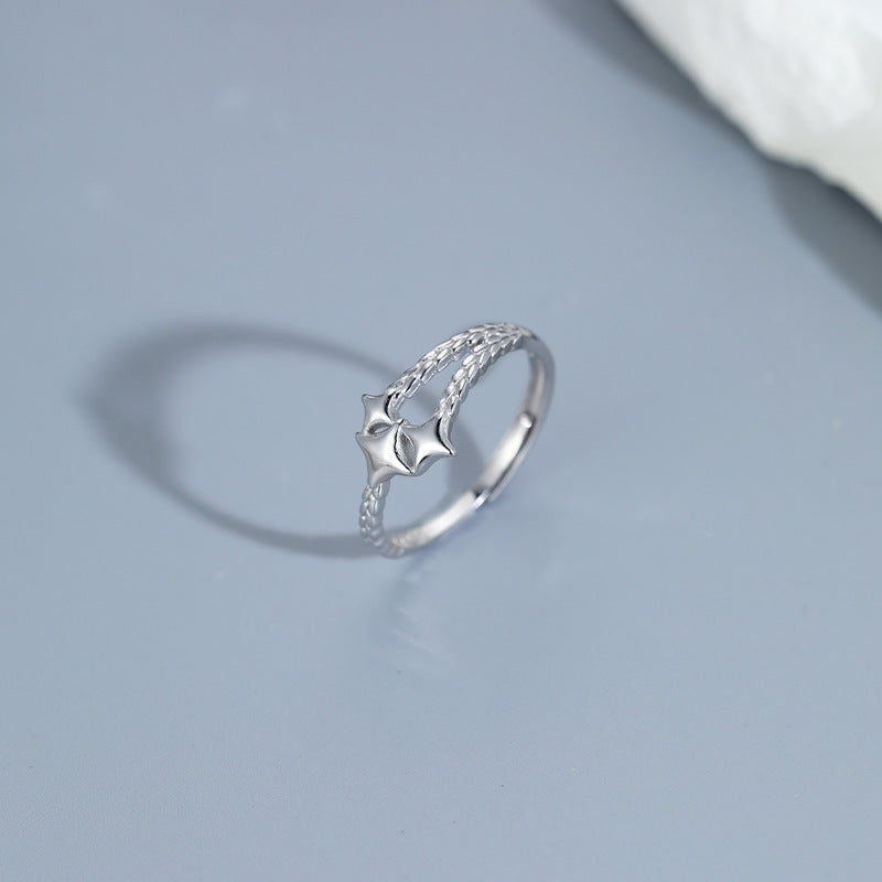 S925 Sterling Silver Meteor Ring — Adjustable