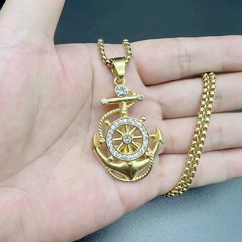 Titanium Steel Necklace – Statement Hip Hop Pendant