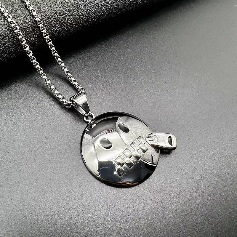 Stainless Steel Necklace – Statement Hip Hop Pendant