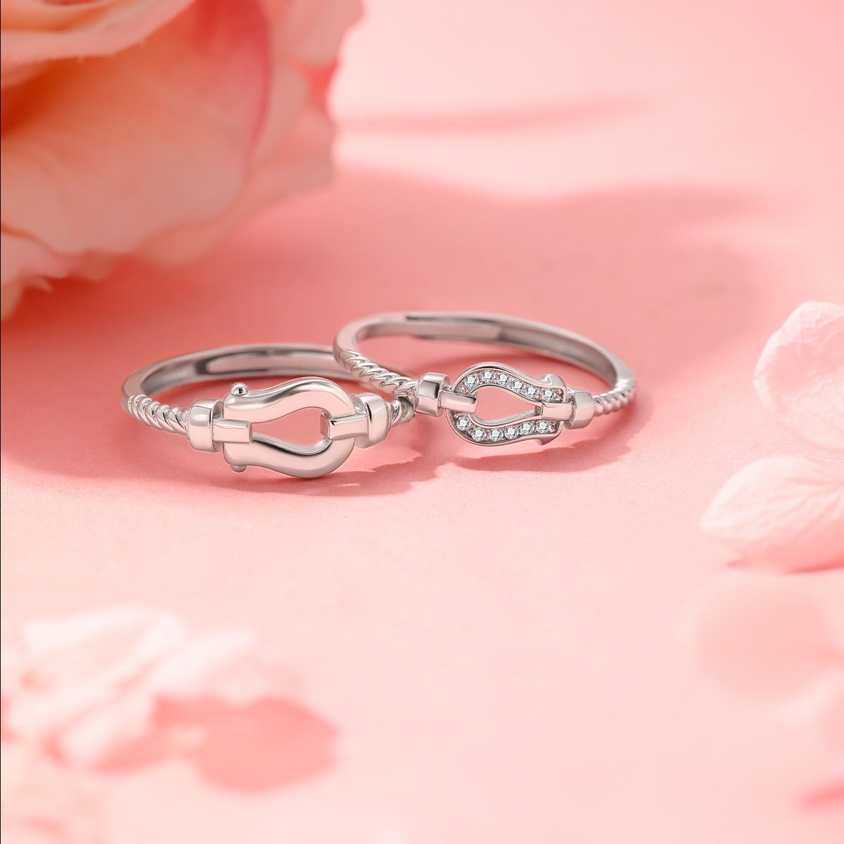 Horse Horseshoe S925 Sterling Silver Ring