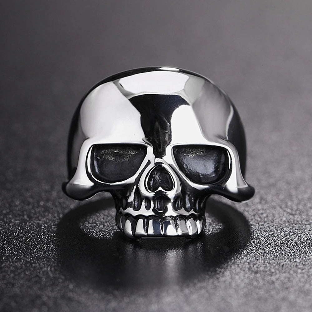 Punk Skull Stainless Steel Men's Ring