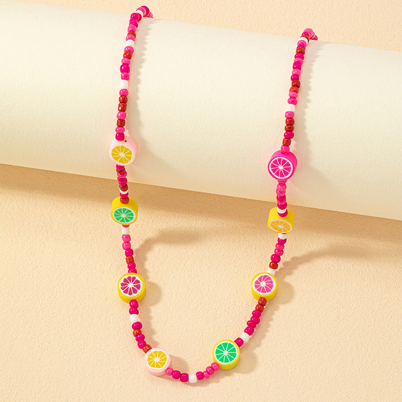 Colorful Handcrafted Beaded Necklace with a European Twist