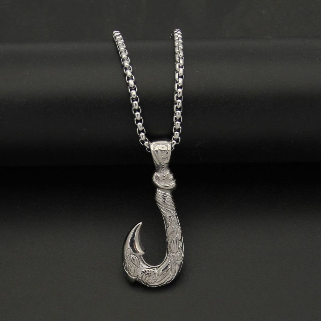 Planderful Stainless Steel Viking Ship Pendant For Men Unisex Necklace With Anchor Hook Symbol Protection And Statement