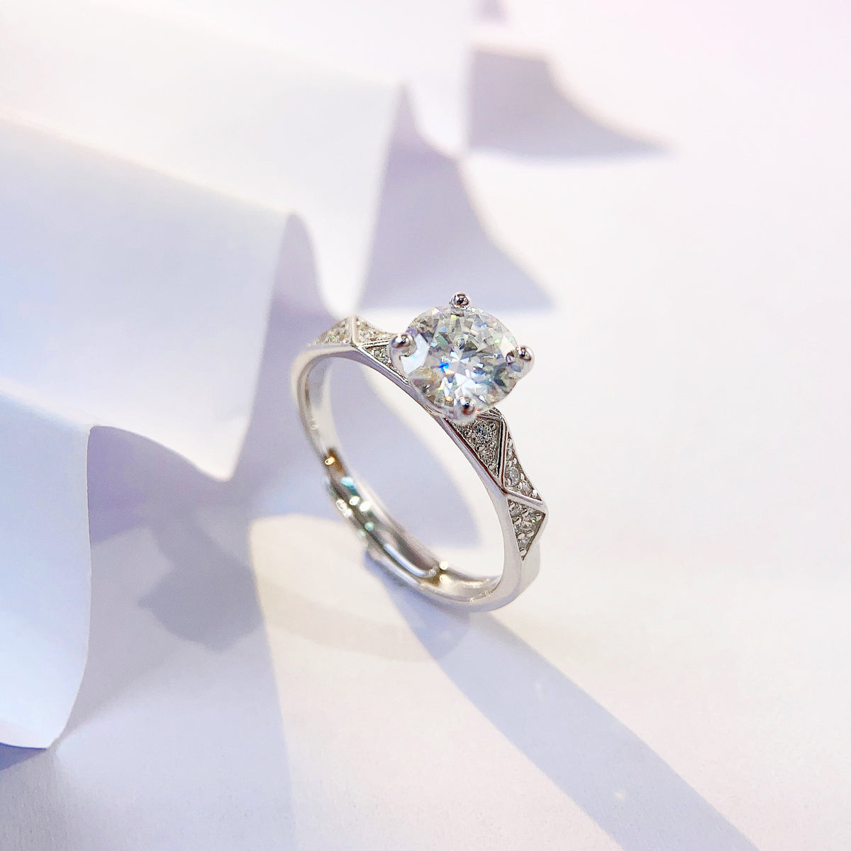 One-Carat Four-Prong Ring