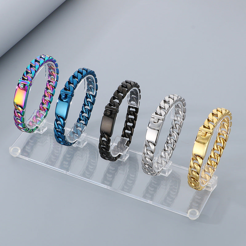 Hipster Dopamine Bracelet And 12mm Cuban Chain For Men