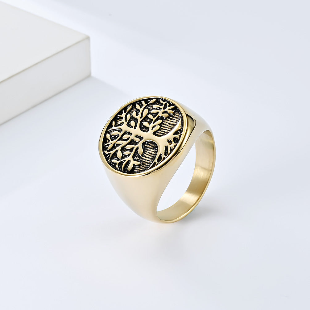 Steel Ring – Vintage Hip Hop Style