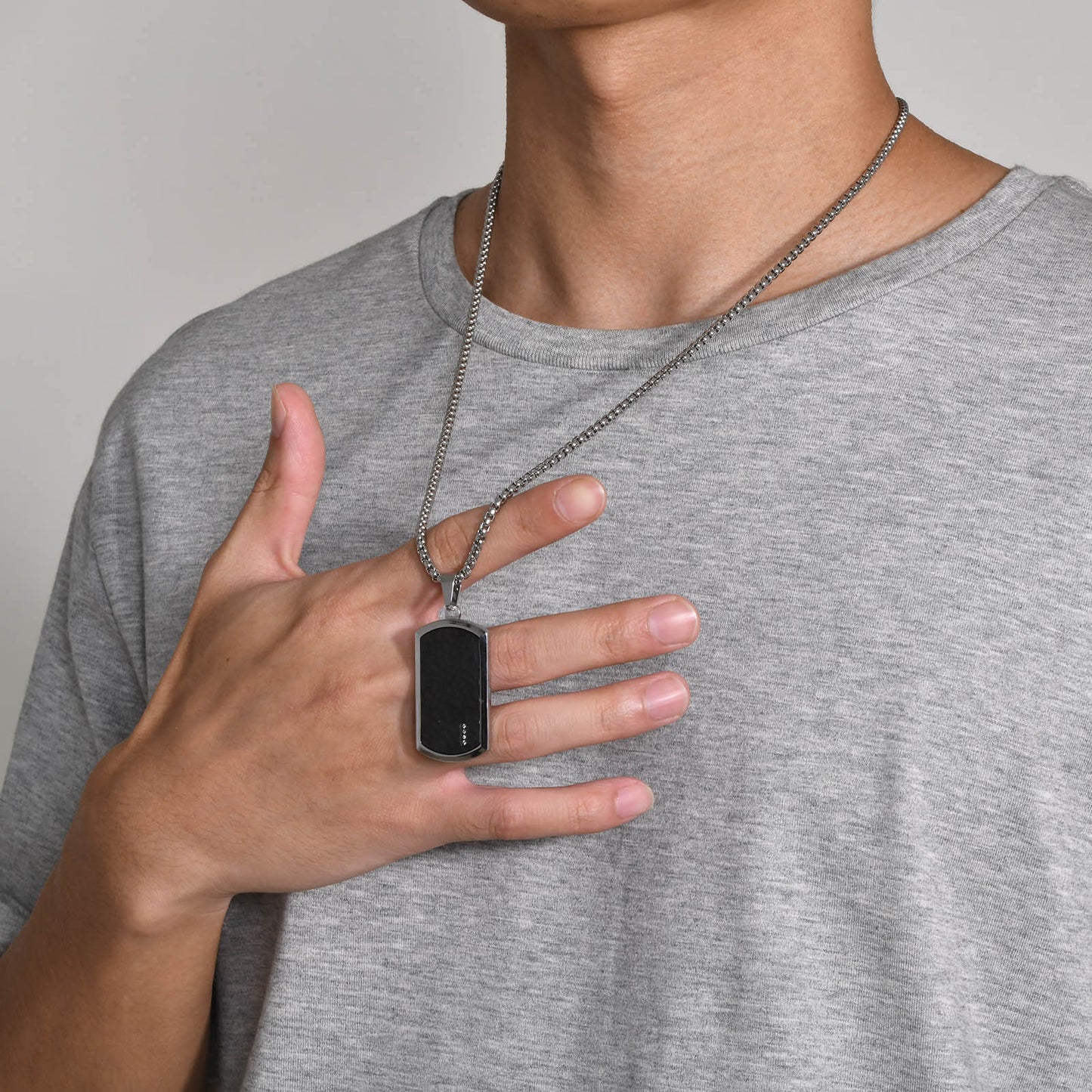 European And American Accessories Stainless Steel Hammer Pendant Necklace For Men