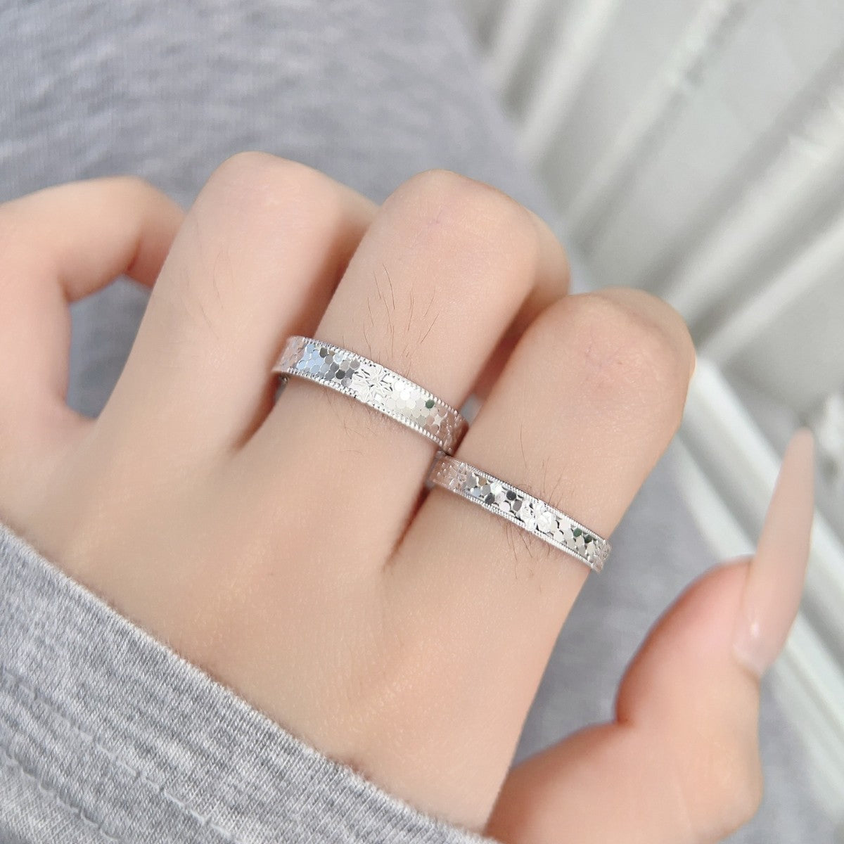Sparkling Petals S925 Sterling Silver Ring