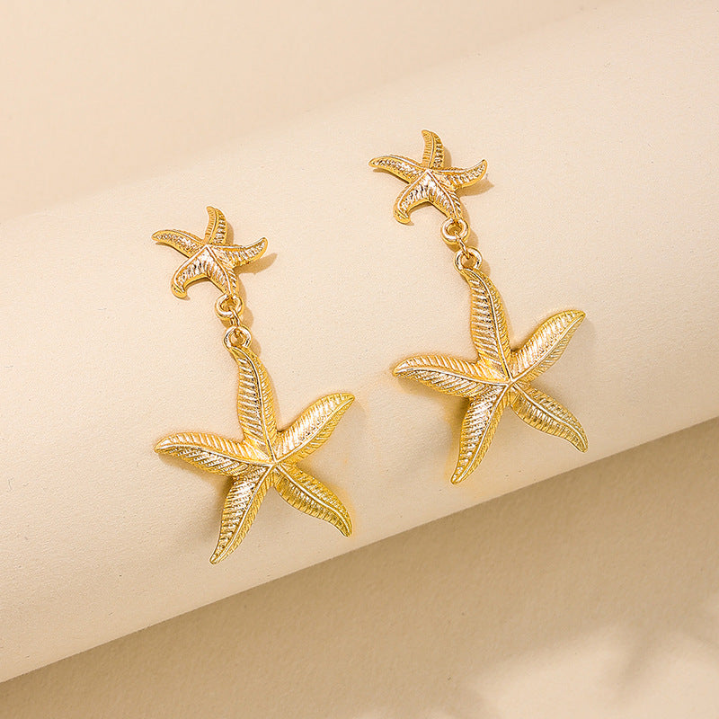Summer Starfish Temptation Earrings - Vienna Verve Collection