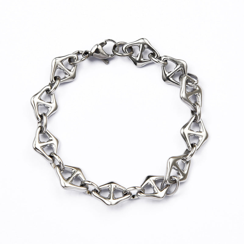 Planderful Jewelry Everyday Genie Geometric Necklace And Bracelet Set In 18K Electroplated Steel