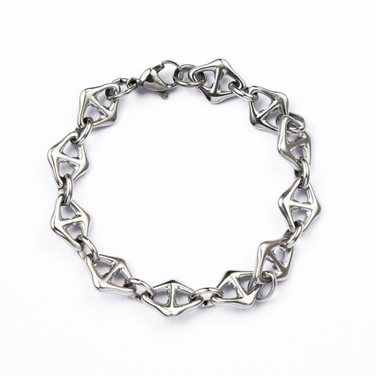 Planderful Jewelry Everyday Genie Geometric Necklace And Bracelet Set In 18K Electroplated Steel