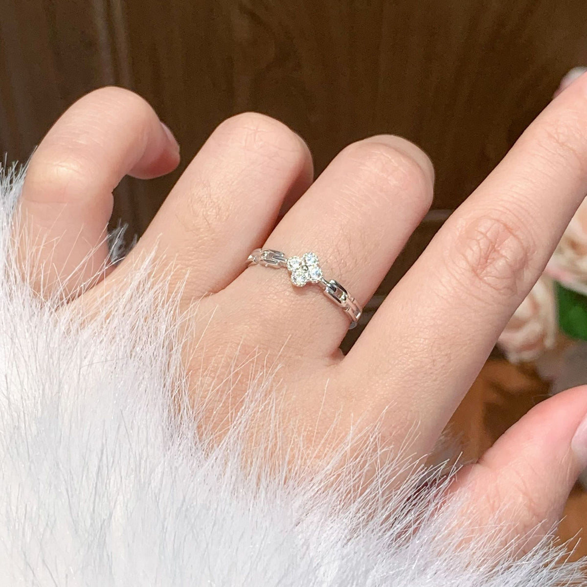 Clover Lucky S925 Sterling Silver Ring