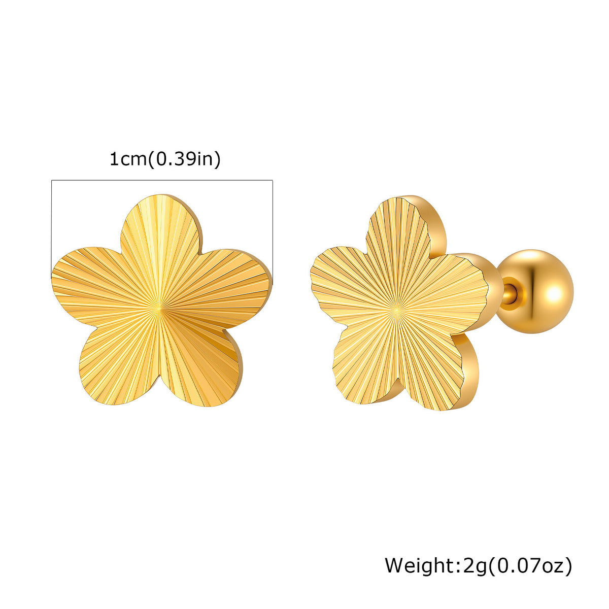 Stainless Steel Zircon Earrings