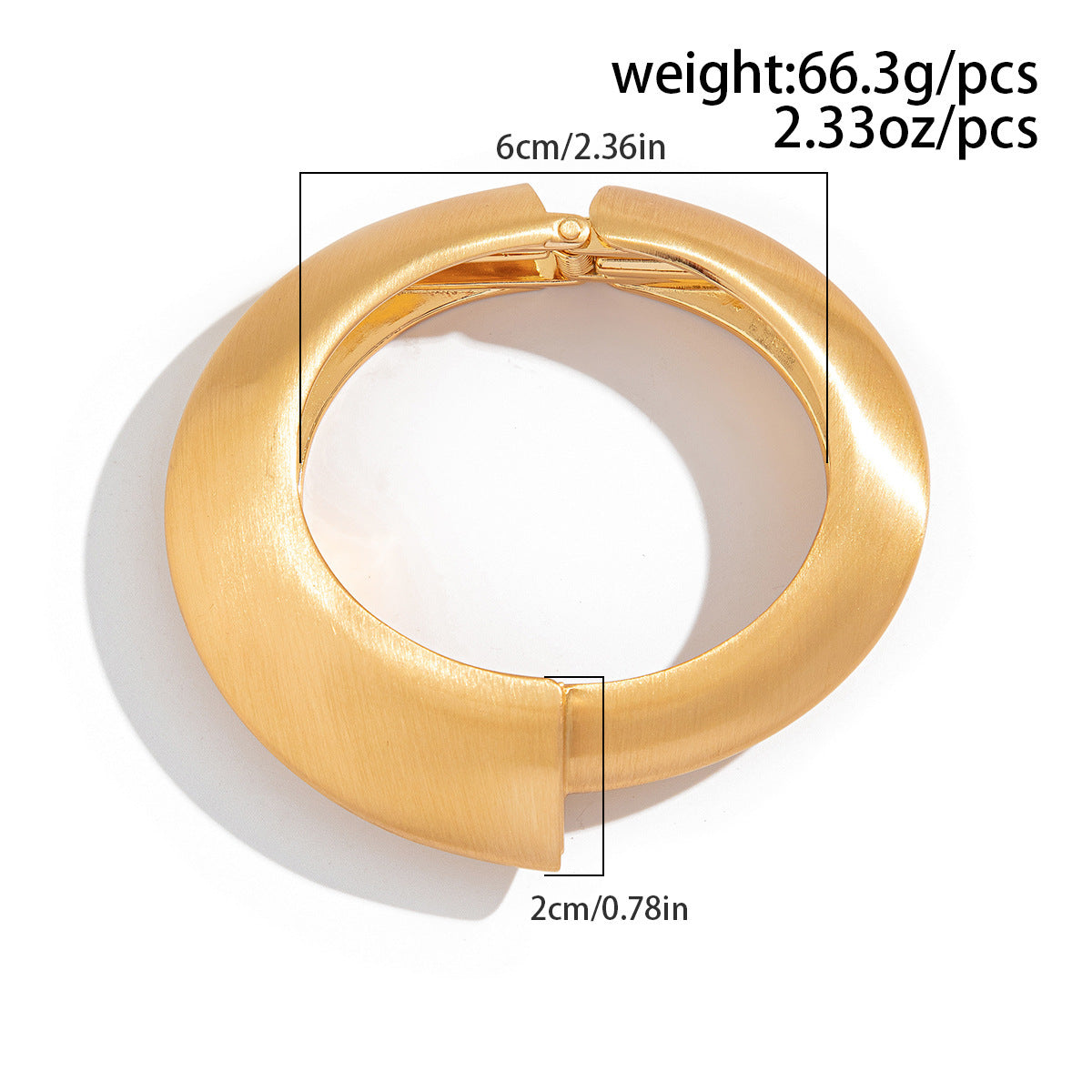 Planderful Vienna Verve Irregular Metal Bracelet For Edgy Punk Fashion Lovers Matte Wide Cuff With Spring Buckle
