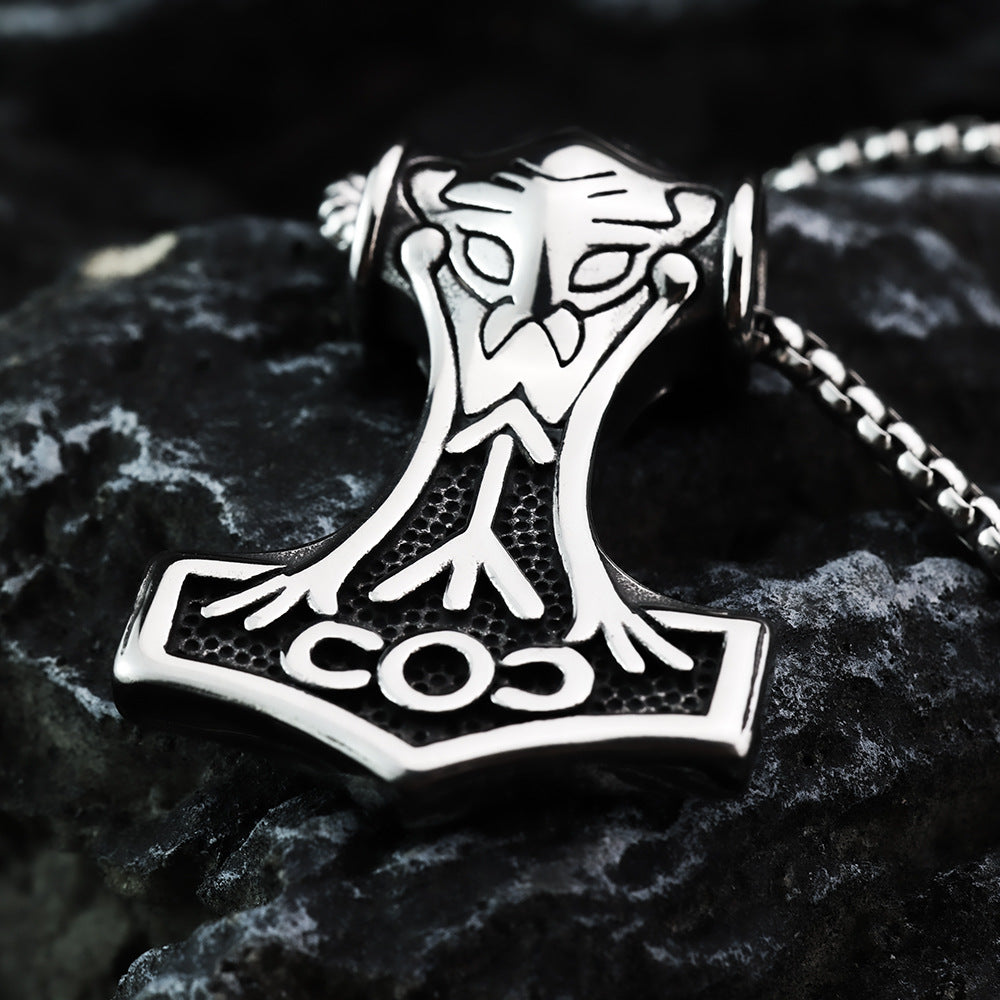 European And American Retro Stainless Steel Men's Pendant