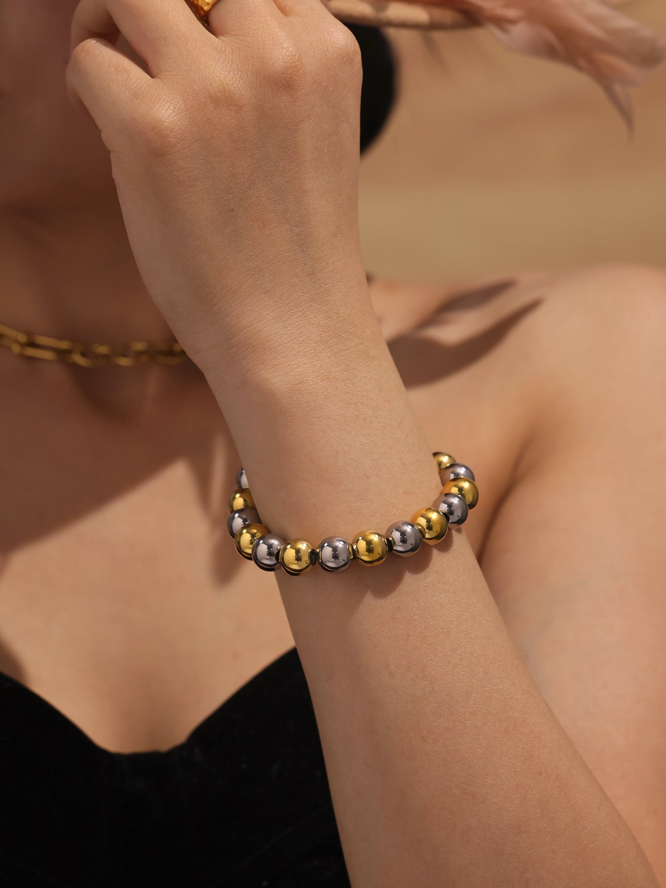 Planderful Handmade Beaded Bracelet Stainless Everyday Wear