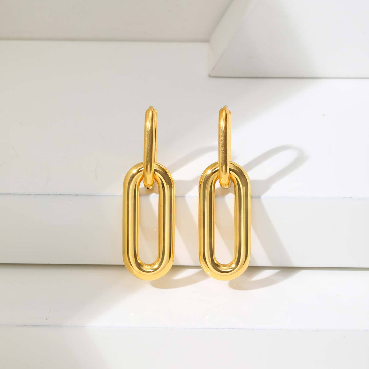 Stainless Steel Geometric Earrings