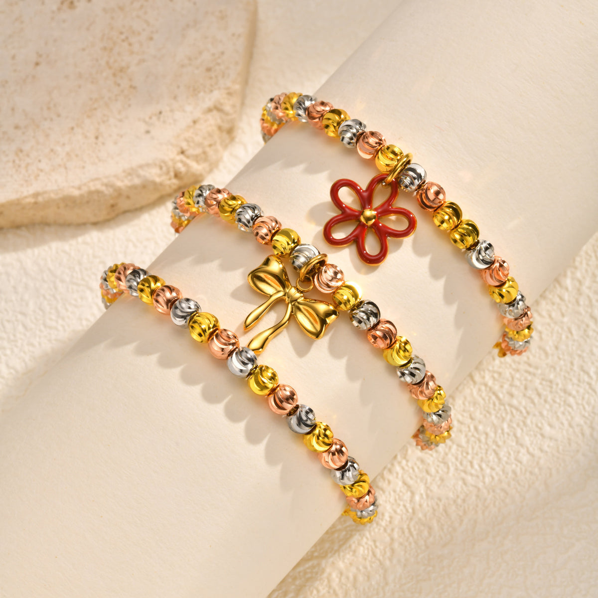 Flower Adjustable Copper Bracelet