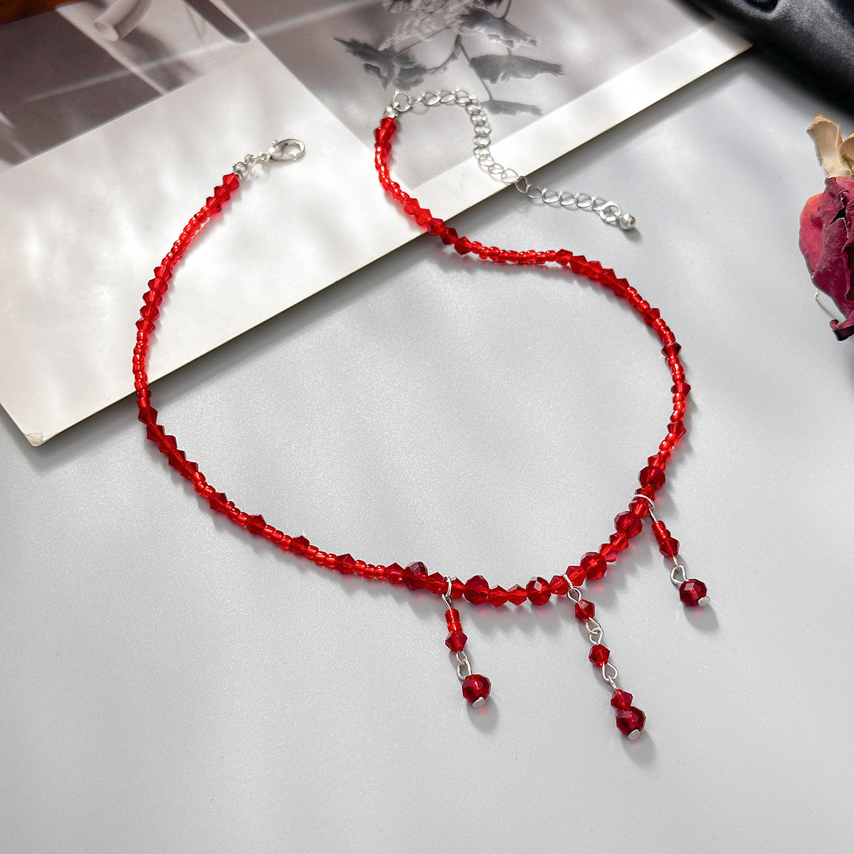 Halloween Crystal Blood-Drip Choker