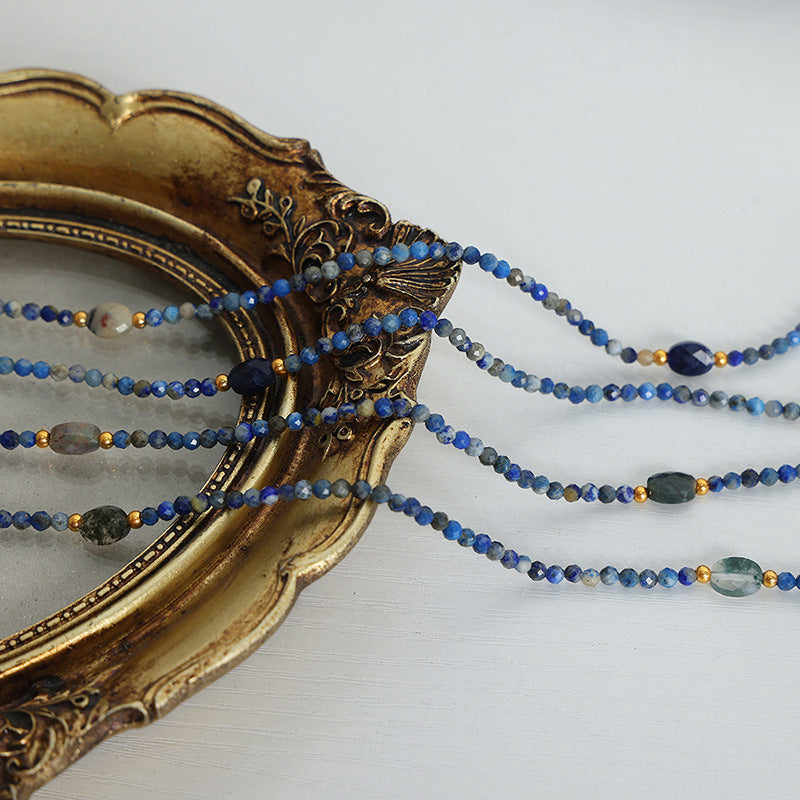 Exquisite Handcrafted Natural Stone Beaded Necklace for Stylish Women