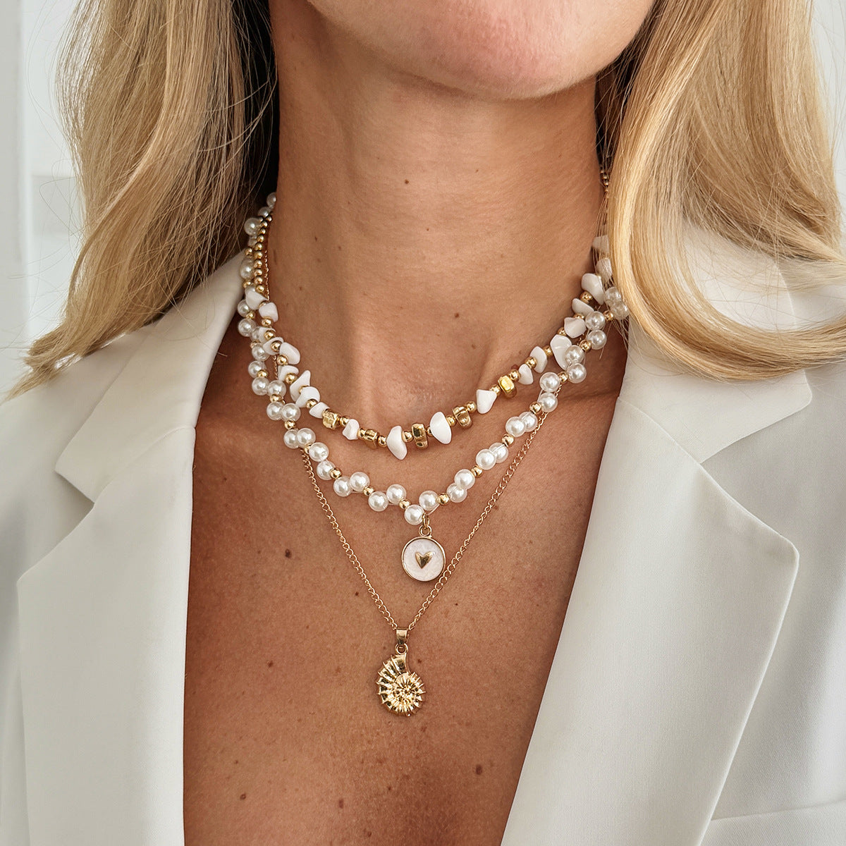 Fishtail Pearl-Style Coastal Necklace Collection