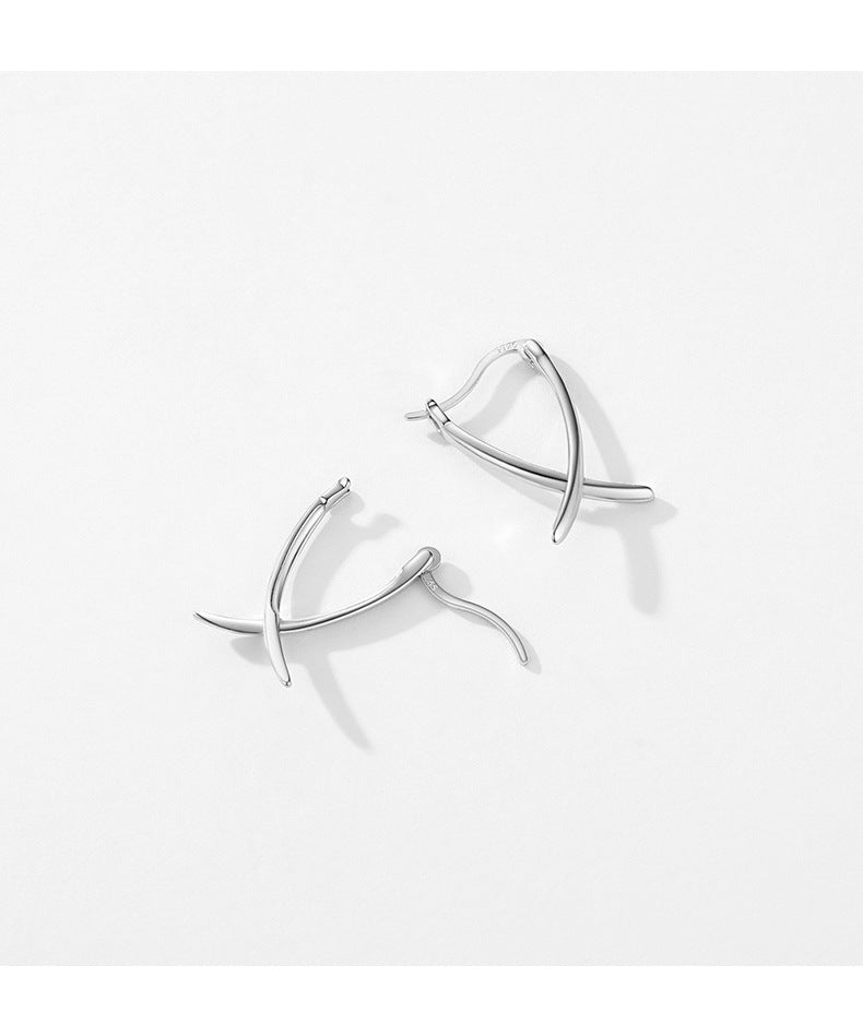 925 Sterling Silver Geometric Earrings