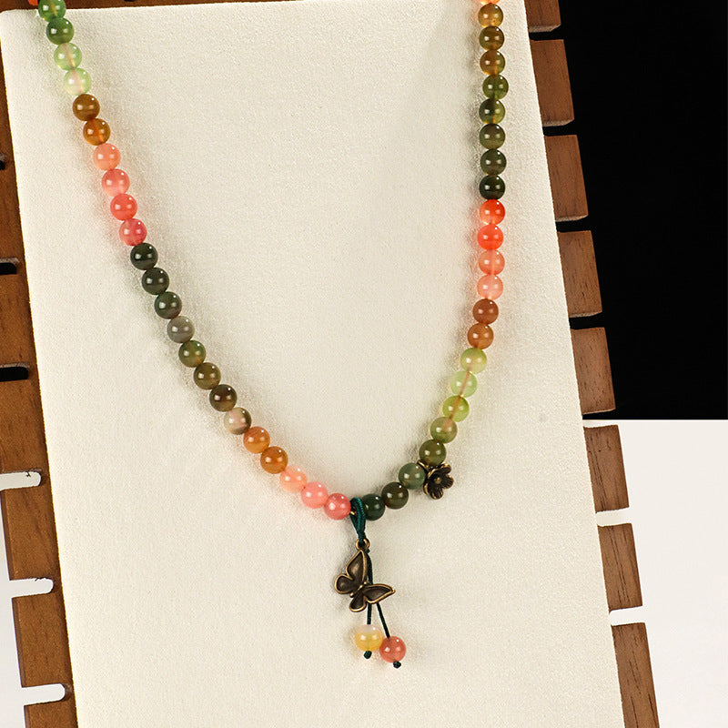 Planderful Fortune's Favor Bracelet – Elegant Agate Beaded Design