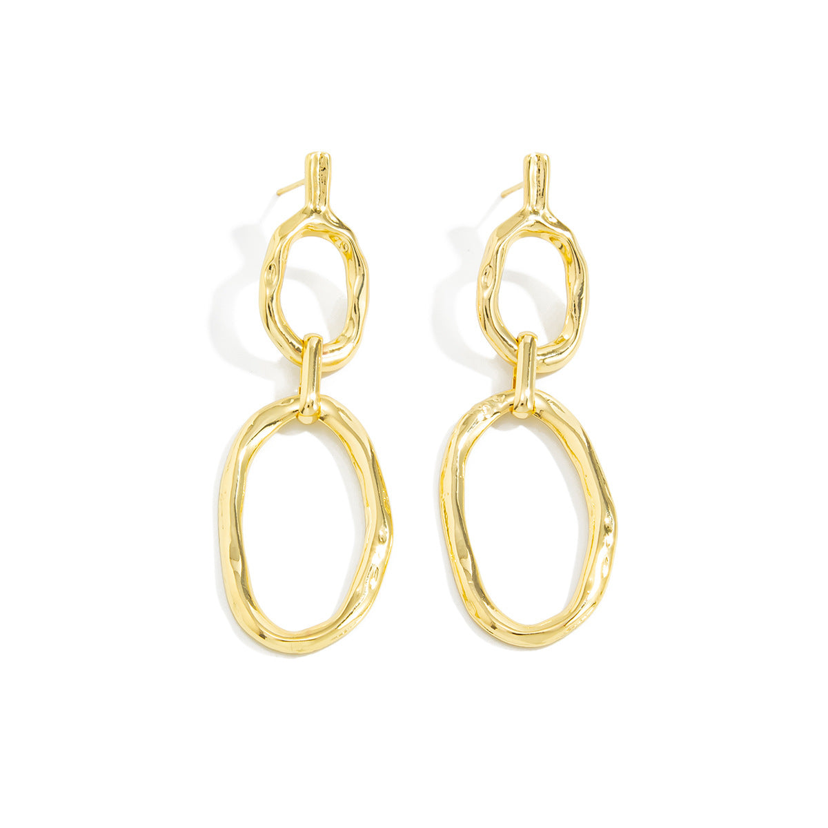 Planderful Vienna Verve Geometric Lava Ring Earrings For Busy Professionals Statement Jewelry